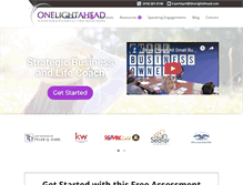 Tablet Screenshot of onelightahead.com